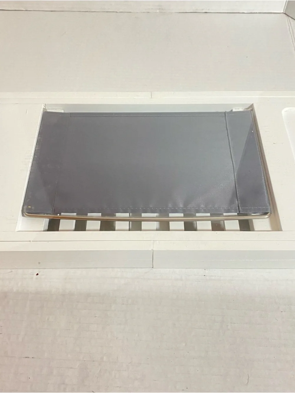 White Expandable Bathtub Tray Caddy with Tablet Holder